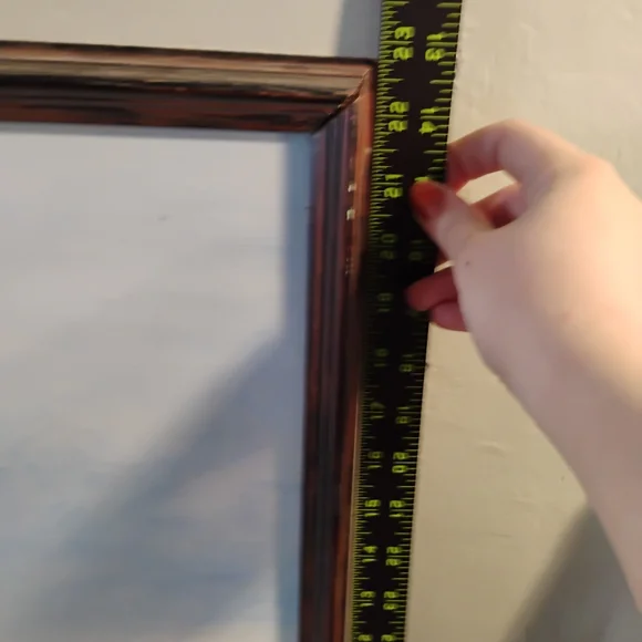 Rustic Winter Landscape Art with Brown Fence By Ginny Hamlin 1987 - Picture 4 of 14